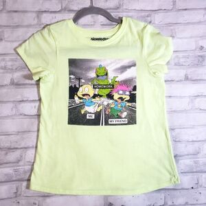 Neon Green Nickelodeon Rugrats Shirt Size 14/16